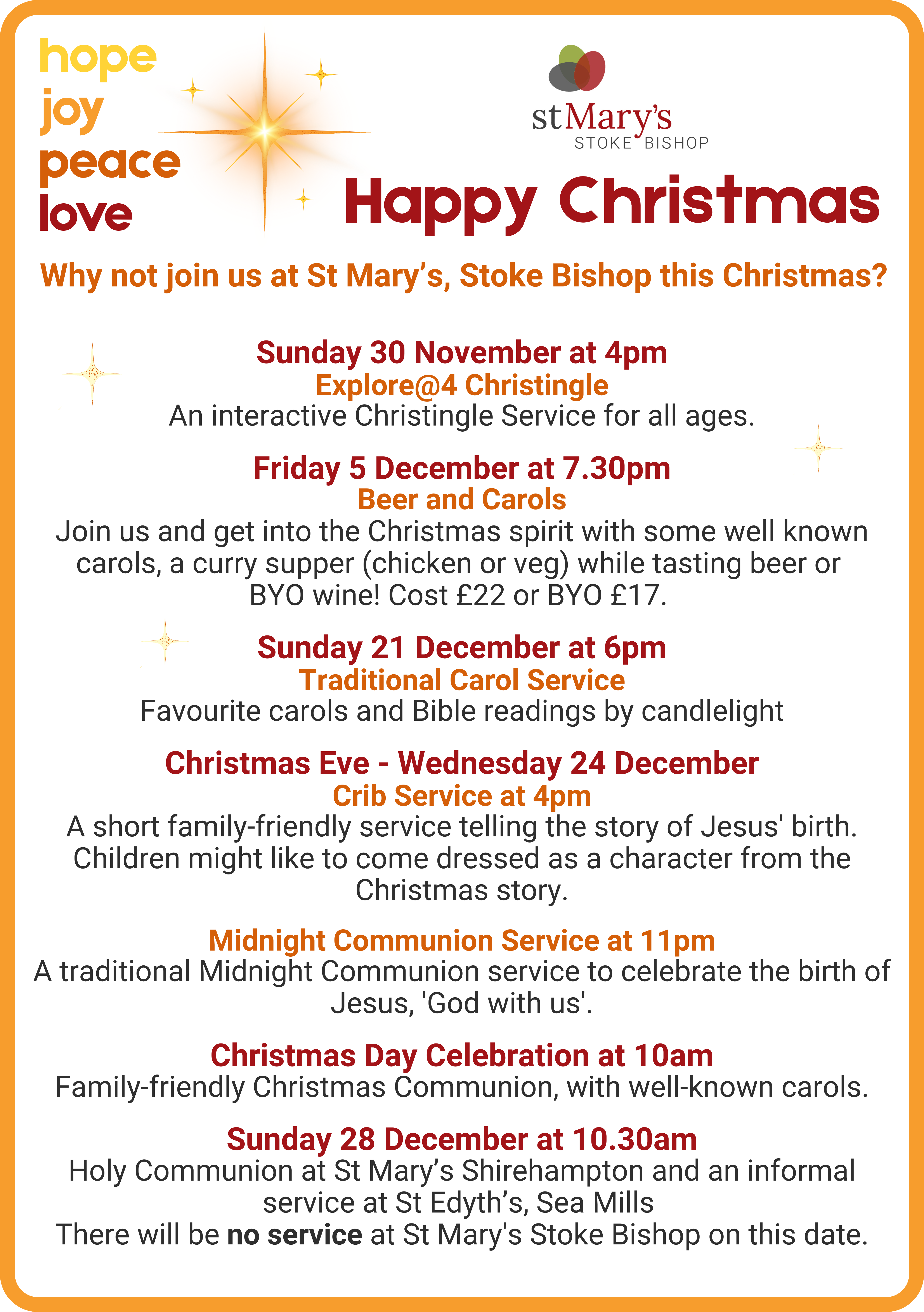 Christmas at St Mary’s for ins