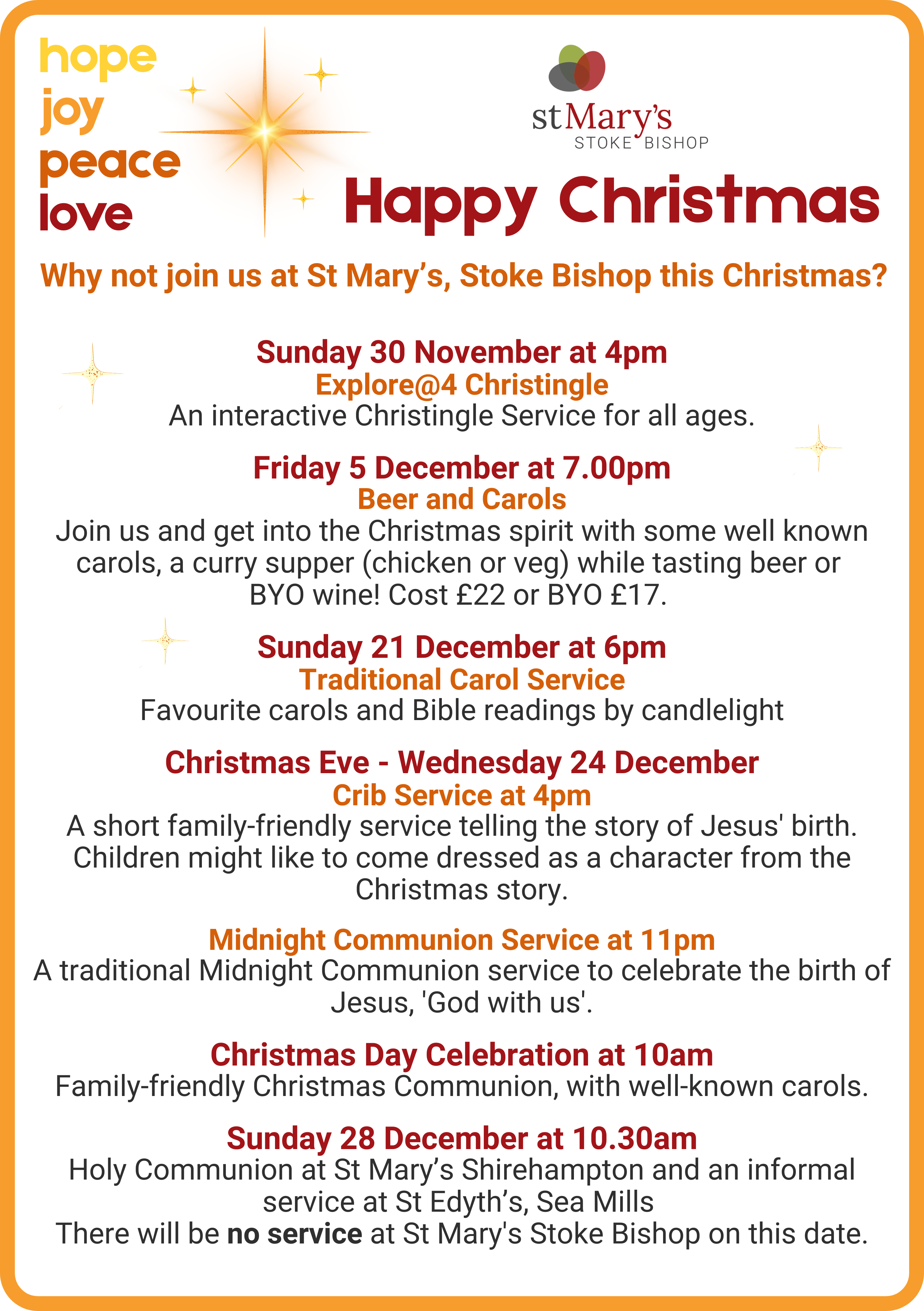 Christmas at St Mary’s for ins